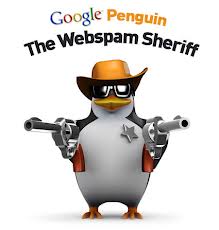 Google Penguin Holding 2 Guns Like a Sheriff